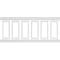 Ekena Millwork Wainscot Paneling Kit, Urethane, 94-1/2 in L, Factory Primed WPKUSQ041P040 - alternate 1